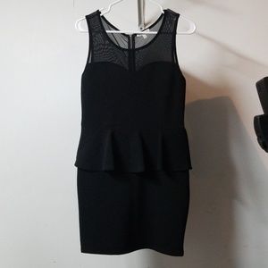 Charlotte Russe Black peplum mini dress